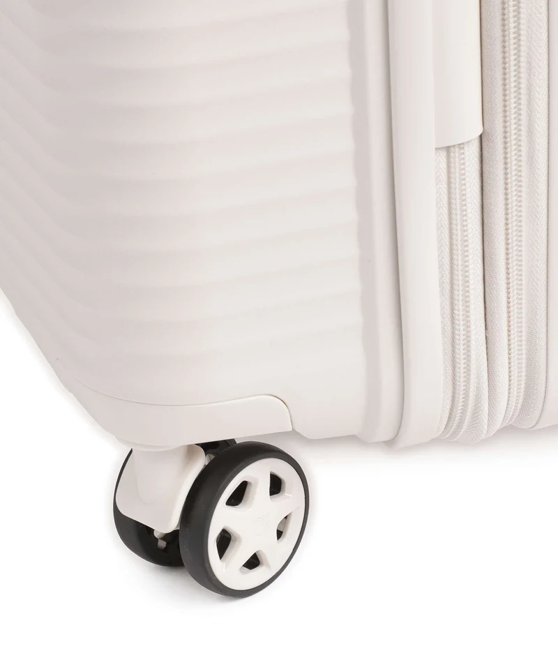 Travelite Air Stripe 4-Rollen Trolley offwhite