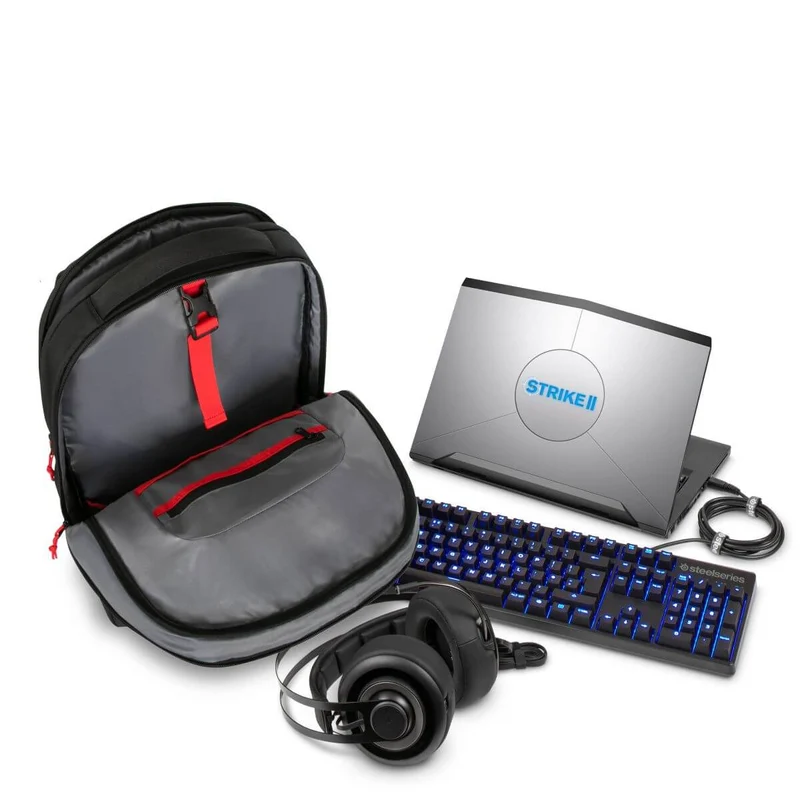 17,3" Strike II Gaming Rucksack - Schwarz