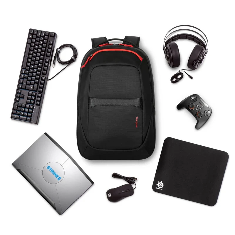 17,3" Strike II Gaming Rucksack - Schwarz