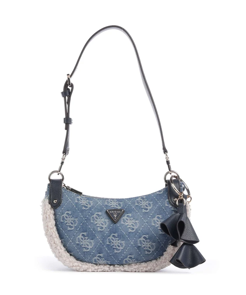 Guess Katie Schultertasche denim logo