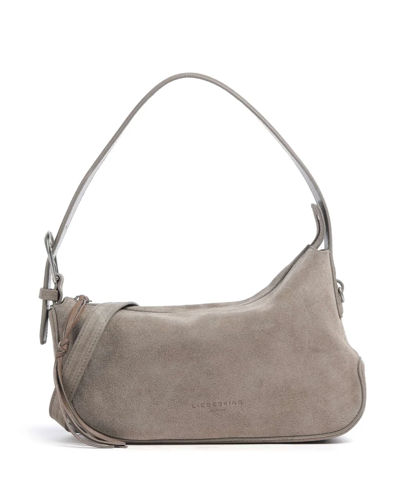 Liebeskind Ines Suede M Schultertasche neutral grey