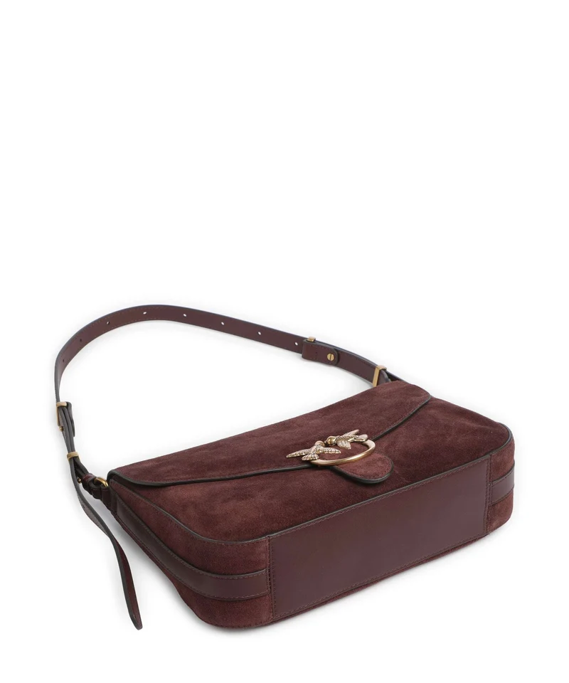 Pinko Love Classic Schultertasche burgundy/gold