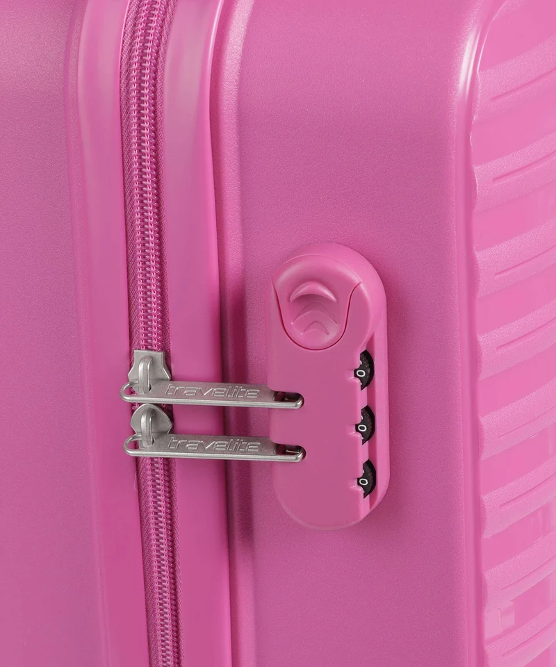 Travelite Pacific 4-Rollen Trolley pink