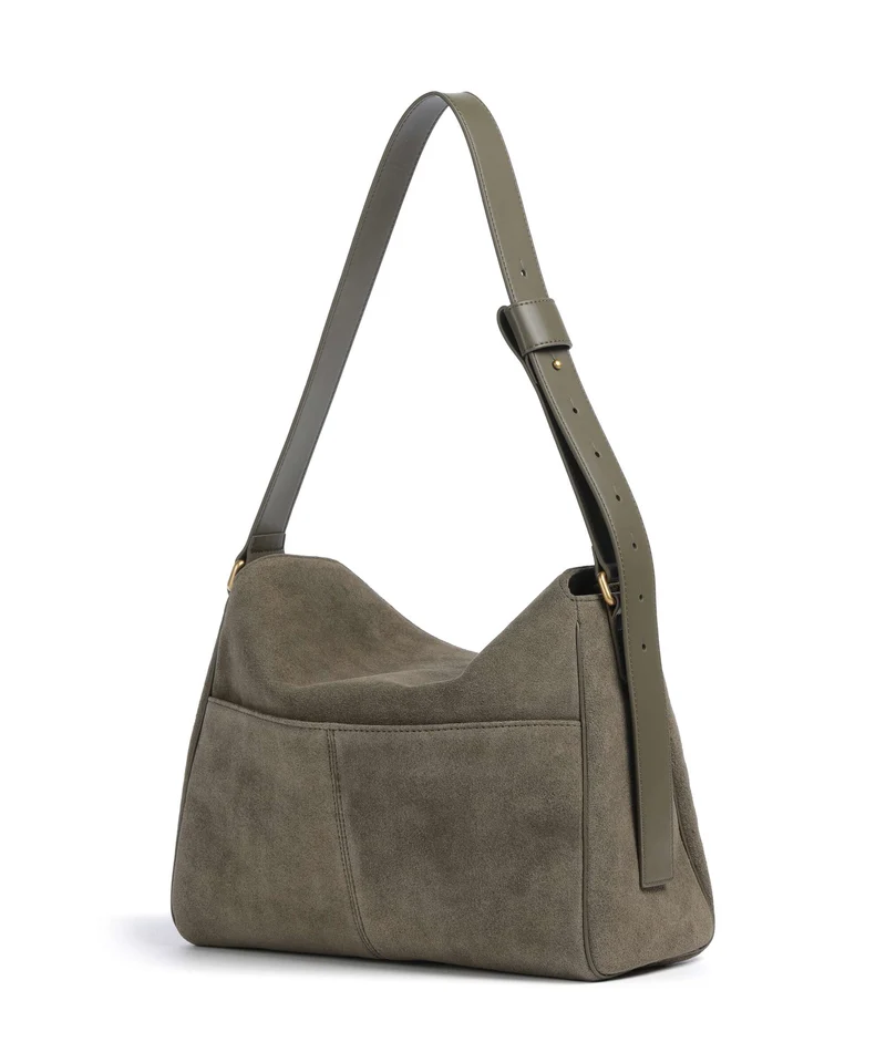 Pinko Leaf Big Beuteltasche verde/oliva scuro/antique gold