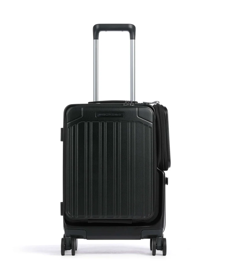 Piquadro 4-Rollen Trolley mat black