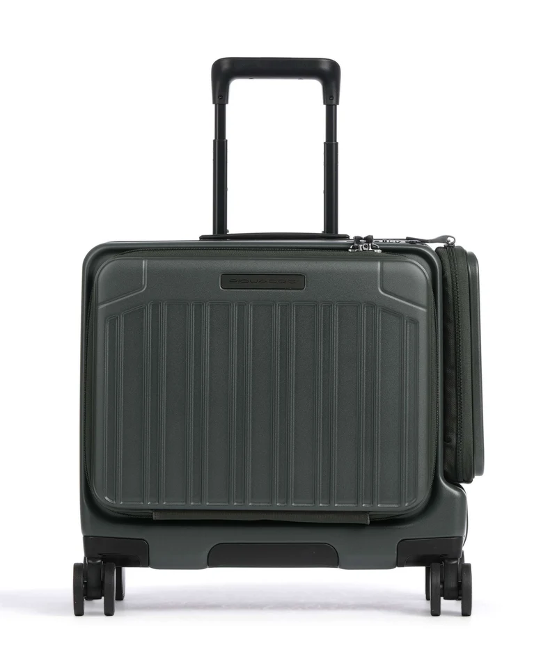Piquadro 4-Rollen Trolley mat green