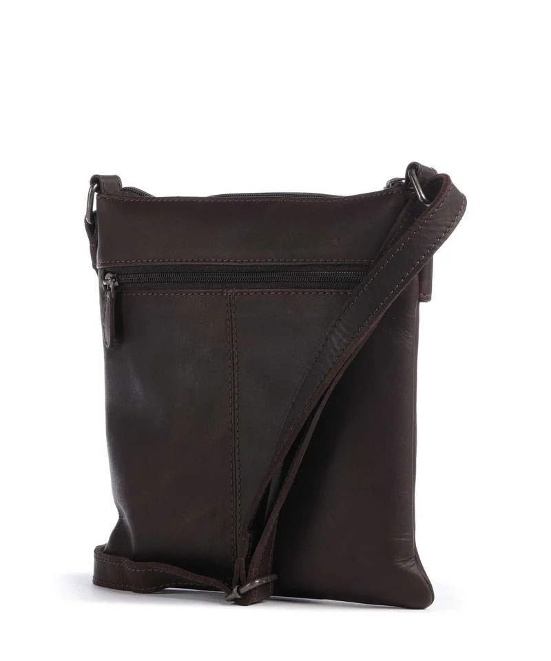 The Chesterfield Brand Wax Pull Up Cow Trenton Umhängetasche brown
