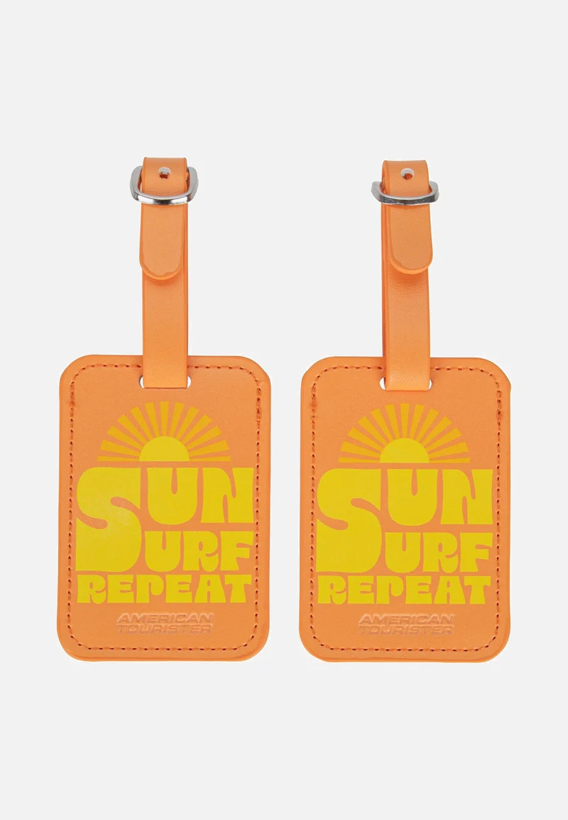 Luggage Tag Pack Of 2 Print Sun Surf Repeat - Gepäckanhänger