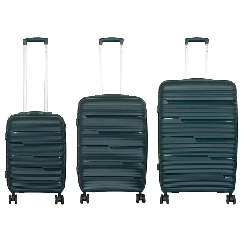 PP-Hartschalen-Kofferset 3tlg Aruba in vielen Farben - Reisekoffer - Weekender - Handgepäck