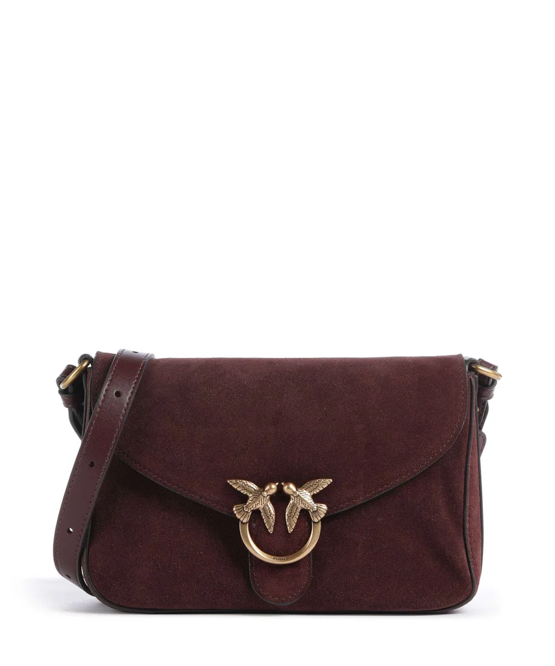 Pinko Love Mini Umhängetasche burgundy/gold