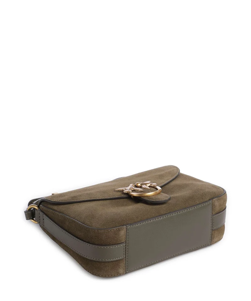 Pinko Love Mini Umhängetasche militar green/gold
