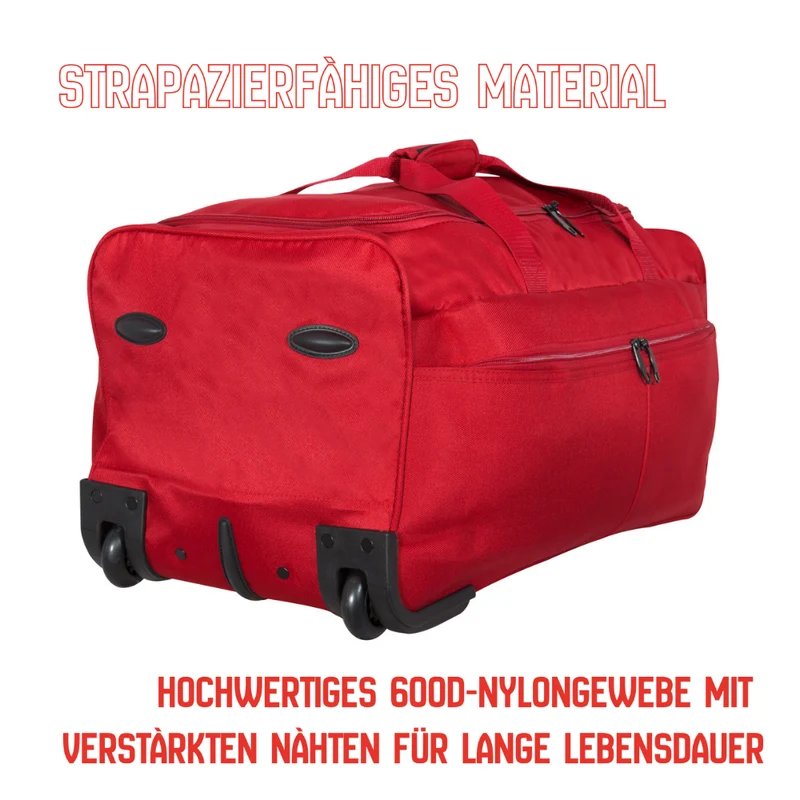 Trolleytasche 65cm - XL Reisetasche mit 2 Rollen - verschiedene Farben lieferbar