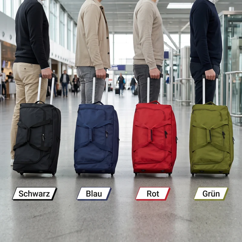 Trolleytasche 65cm - XL Reisetasche mit 2 Rollen - verschiedene Farben lieferbar