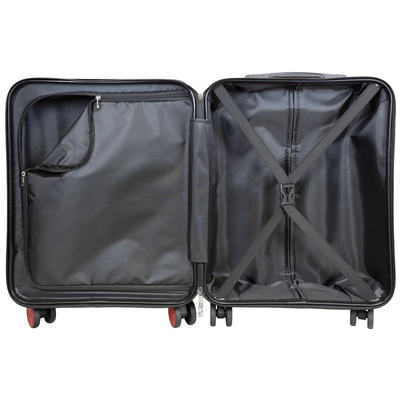 BERGAMO Kabinenkoffer S – Hartschalenkoffer ABS/Polycarbonat 4 Rollen Handgepäck