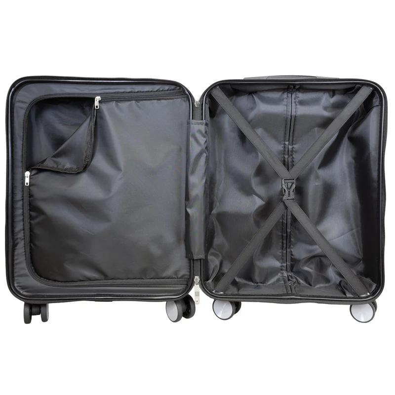 BERGAMO Kabinenkoffer S – Hartschalenkoffer ABS/Polycarbonat 4 Rollen Handgepäck