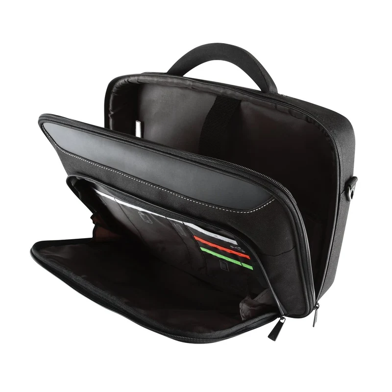 Classic+ Clamshell Case 17-18" - Schwarz/Rot