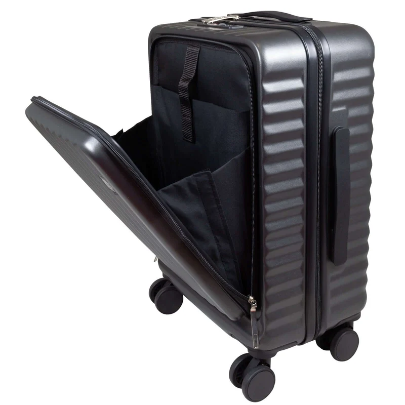 Handgepäck-Trolley 55cm mit 17-Zoll-Laptopfach - Farbe anthrazit