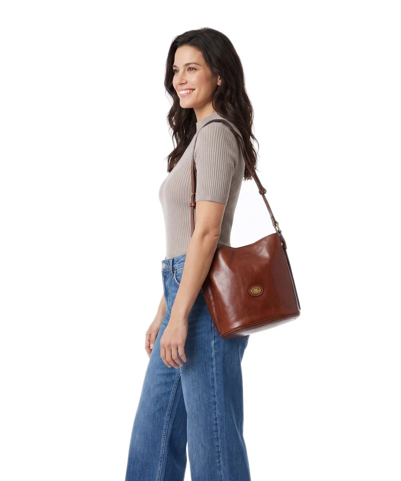 The Bridge Story Donna Bucket Handtasche marrone