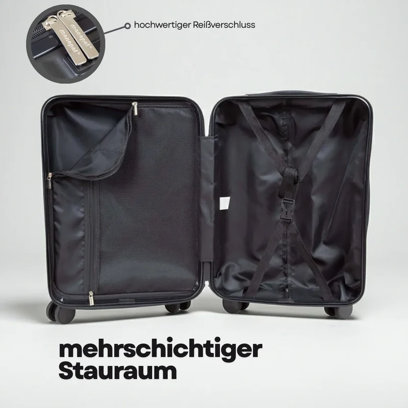 Businesstrolley Handgepäck 2 Farben silbergrau anthrazit