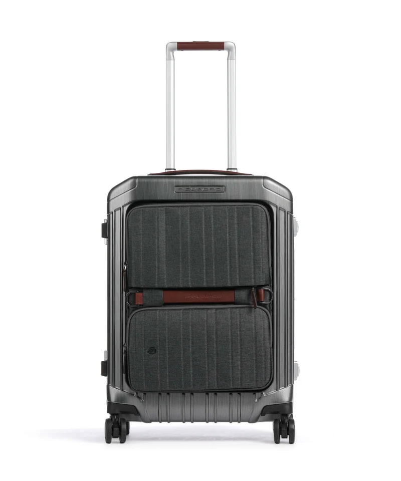 Piquadro PQ-LM 4-Rollen Trolley black/tan
