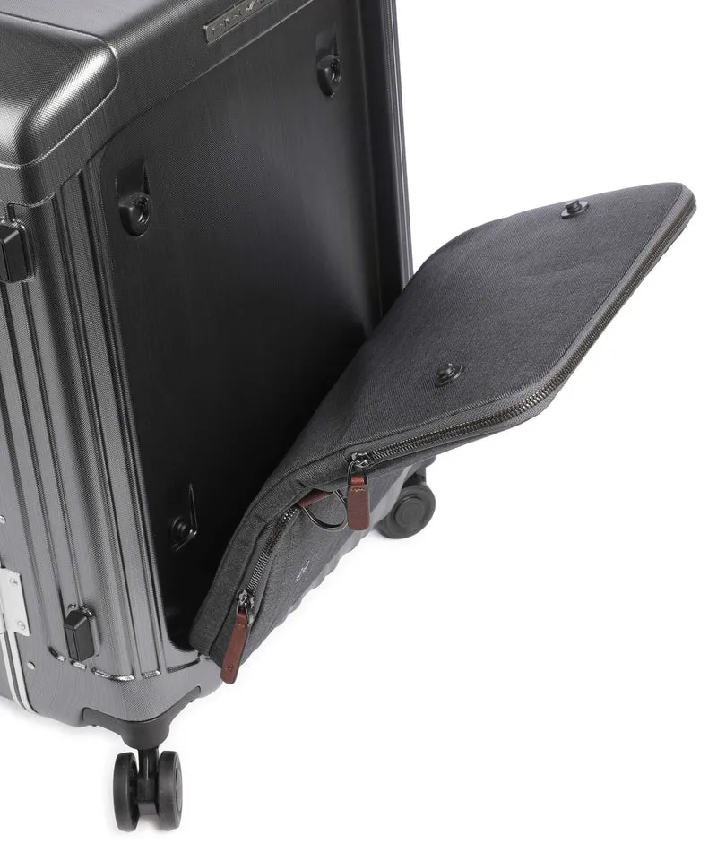 Piquadro PQ-LM 4-Rollen Trolley black/tan