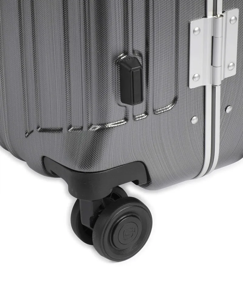 Piquadro PQ-LM 4-Rollen Trolley black/tan