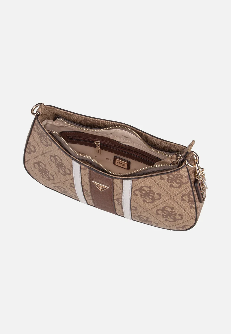 Noelle II Top Zip SHB 72180 Latte Logo/Brown - Schultertasche