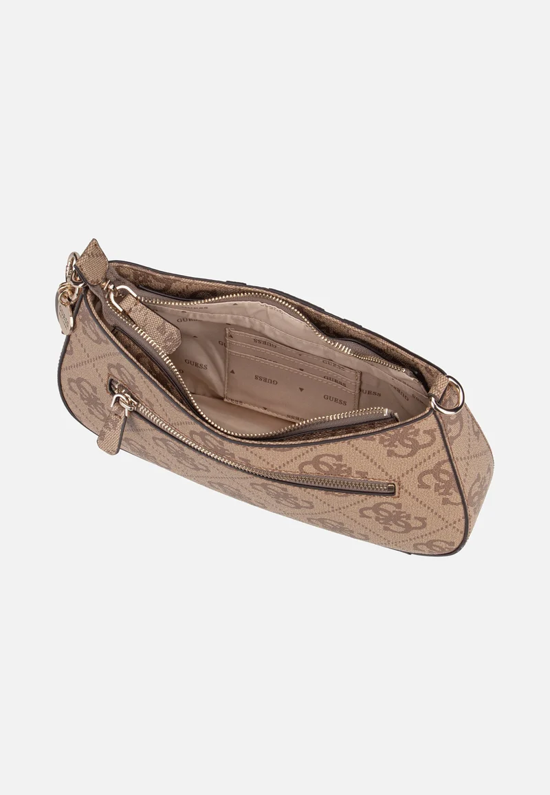 Noelle II Top Zip SHB 72180 Latte Logo/Brown - Schultertasche