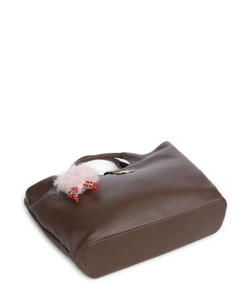 Love Moschino Bouncing Heart Shopper cioccolato