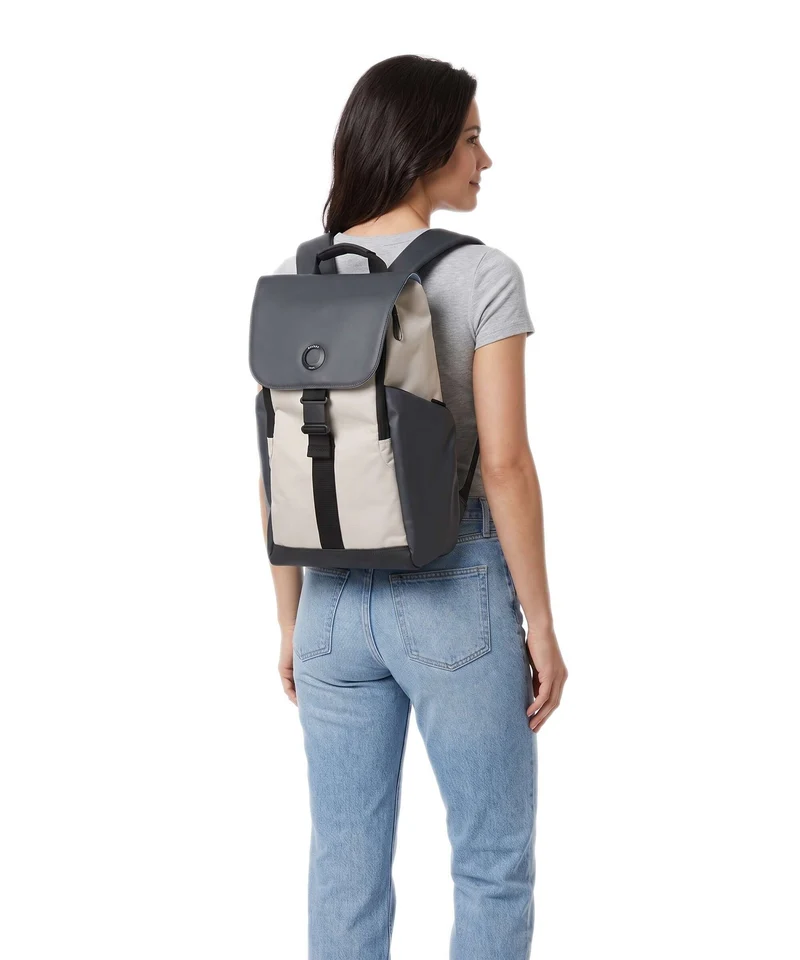 Delsey Paris Securflap Laptop-Rucksack sand