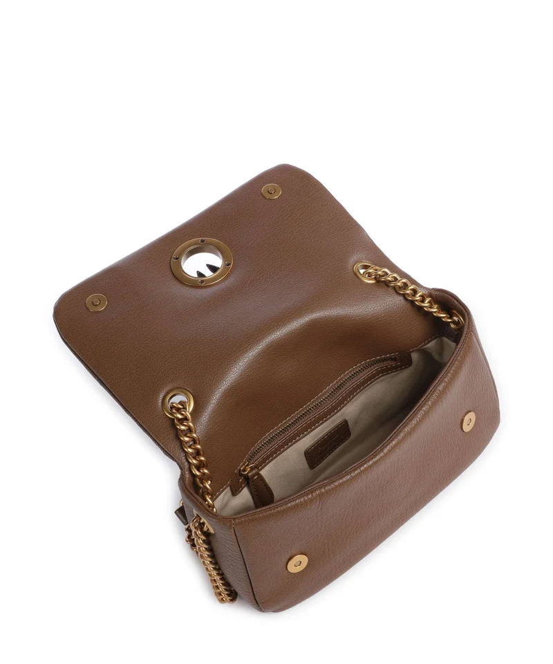 Pinko Click Soft Horizontal Chain Schultertasche marrone cognac/antique gold