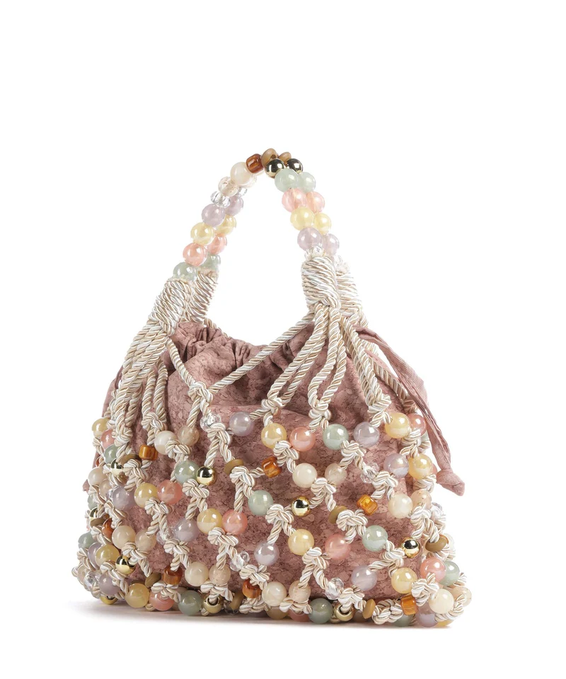 Kurt Geiger Macrame Handtasche cream