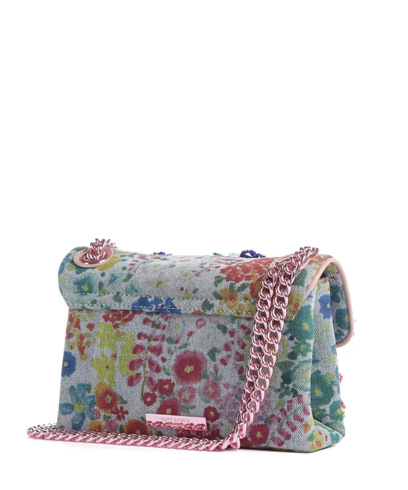 Kurt Geiger Kensington Mini Flower Schultertasche blue