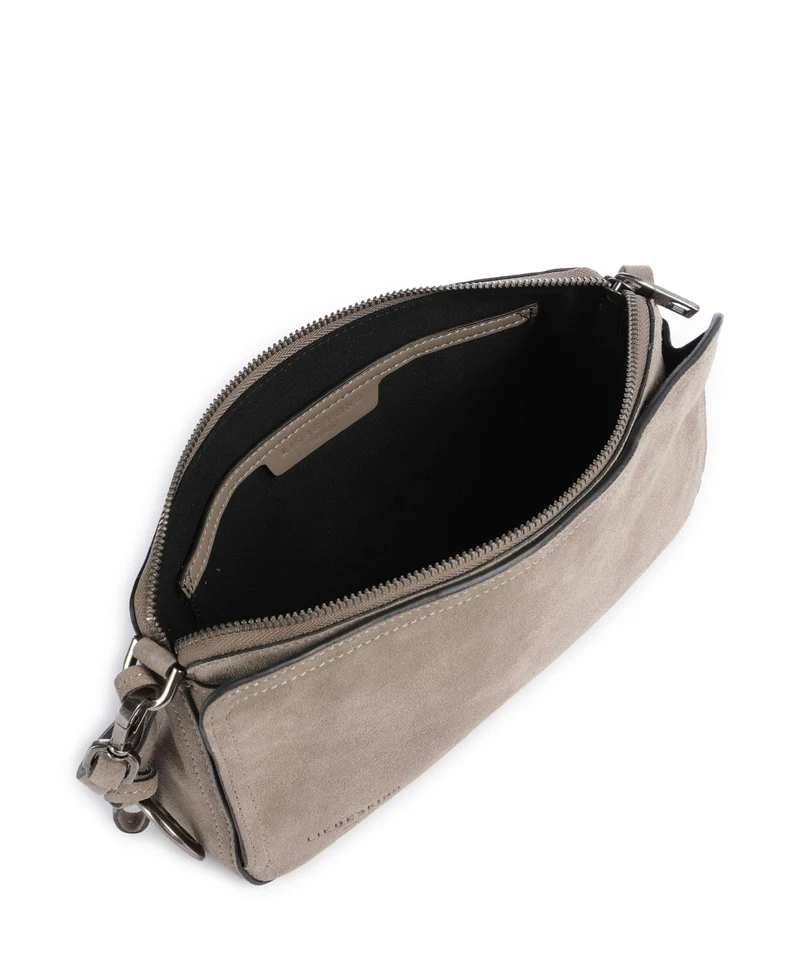 Liebeskind Clarice II Hydro Suede M Umhängetasche neutral grey