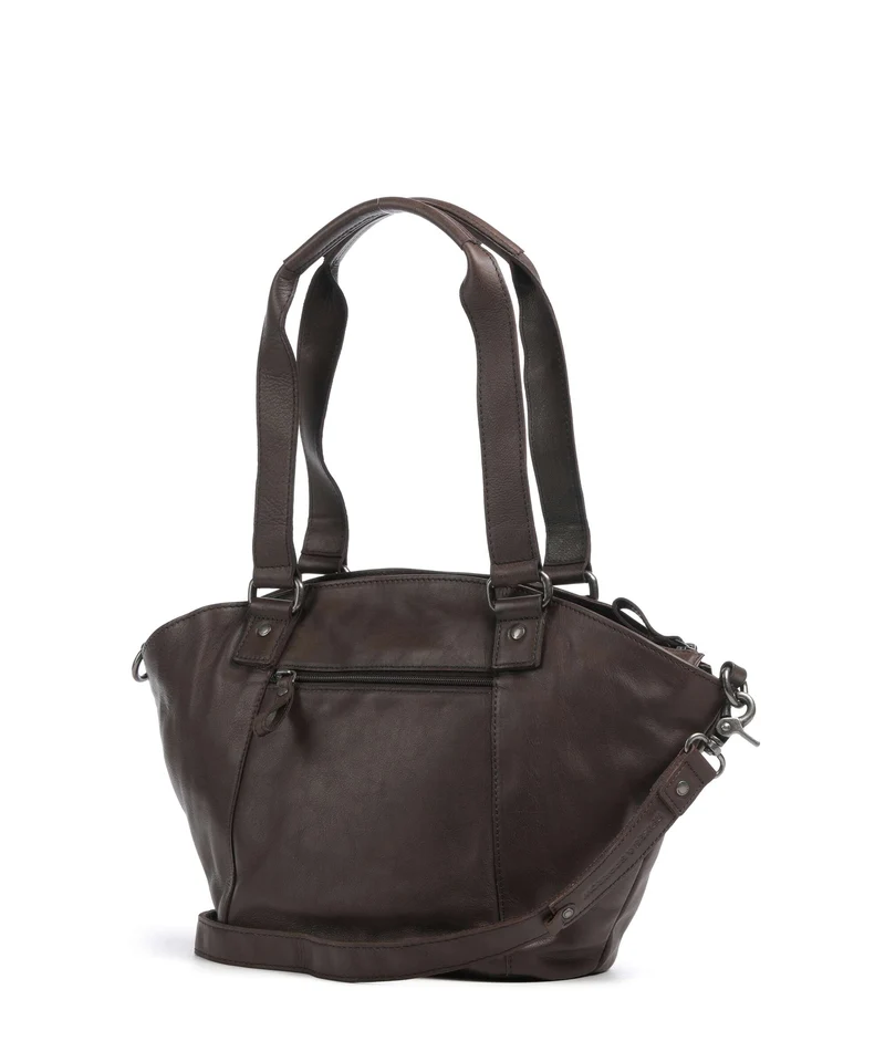 Spikes & Sparrow Woven Patty Shopper dark brown