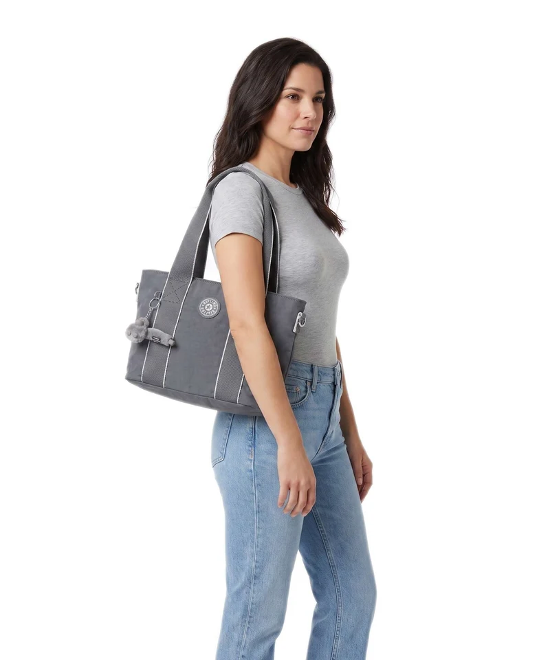 Kipling Basic Minta M Up Schultertasche moonlit grey