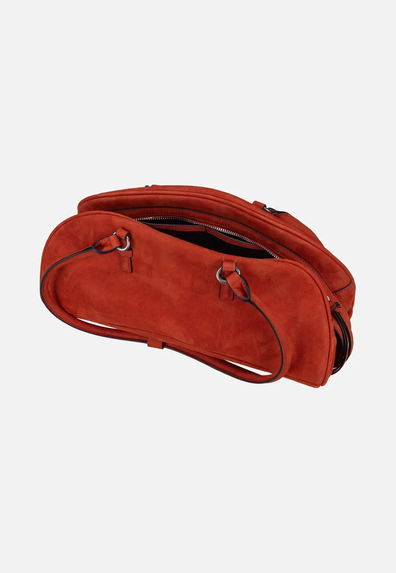Capri Satchel M Suede Red Rock - Satchel