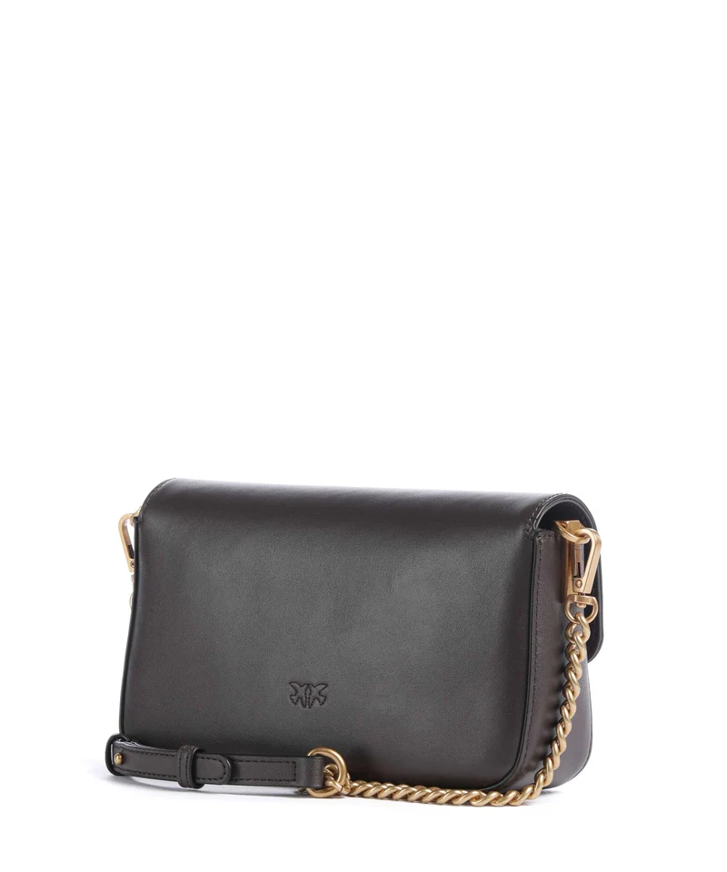 Pinko Love One Mini Slouchy Umhängetasche marrone marasca/antique gold