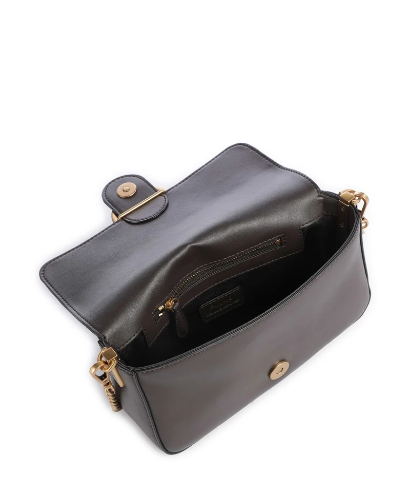 Pinko Love One Mini Slouchy Umhängetasche marrone marasca/antique gold