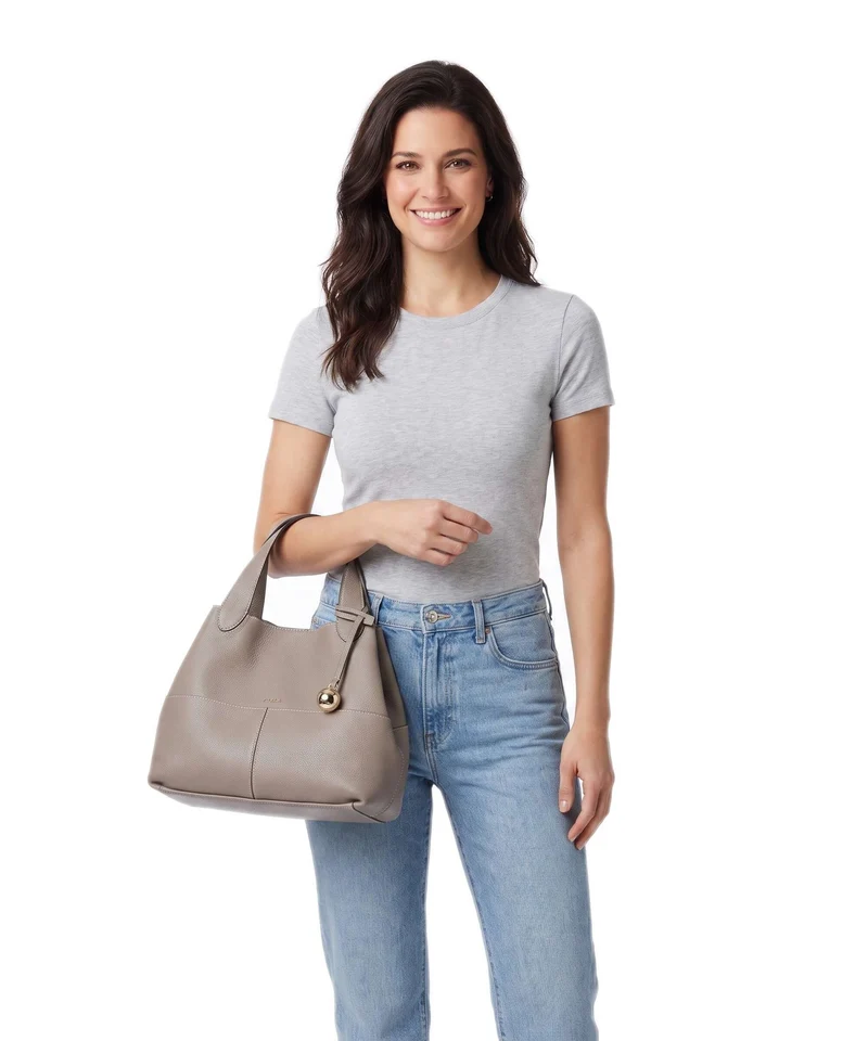 Furla Primrose M Handtasche stucco gray