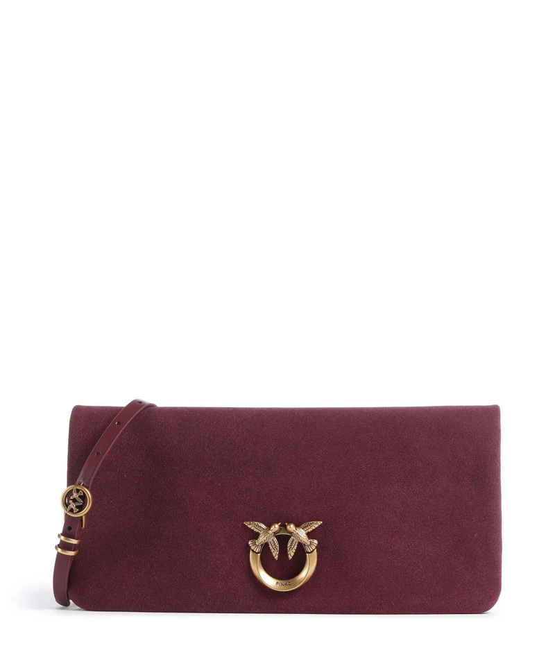 Pinko Love Click Soft Horizontal Classic Umhängetasche ribes intenso/antique gold