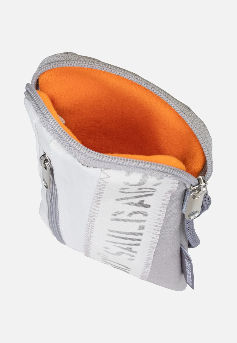 Nautik Lütt Stencil-Weiß/Grau - Handytasche