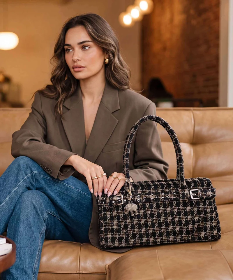 Anokhi Schultertasche natural