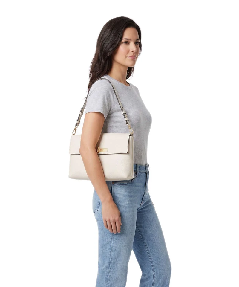 Abro Agave Twist Schultertasche beige