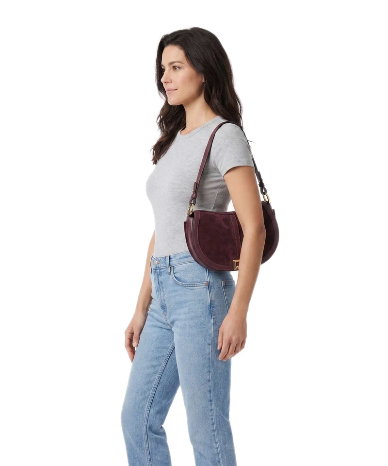Lancel Céleste M Schultertasche cassis