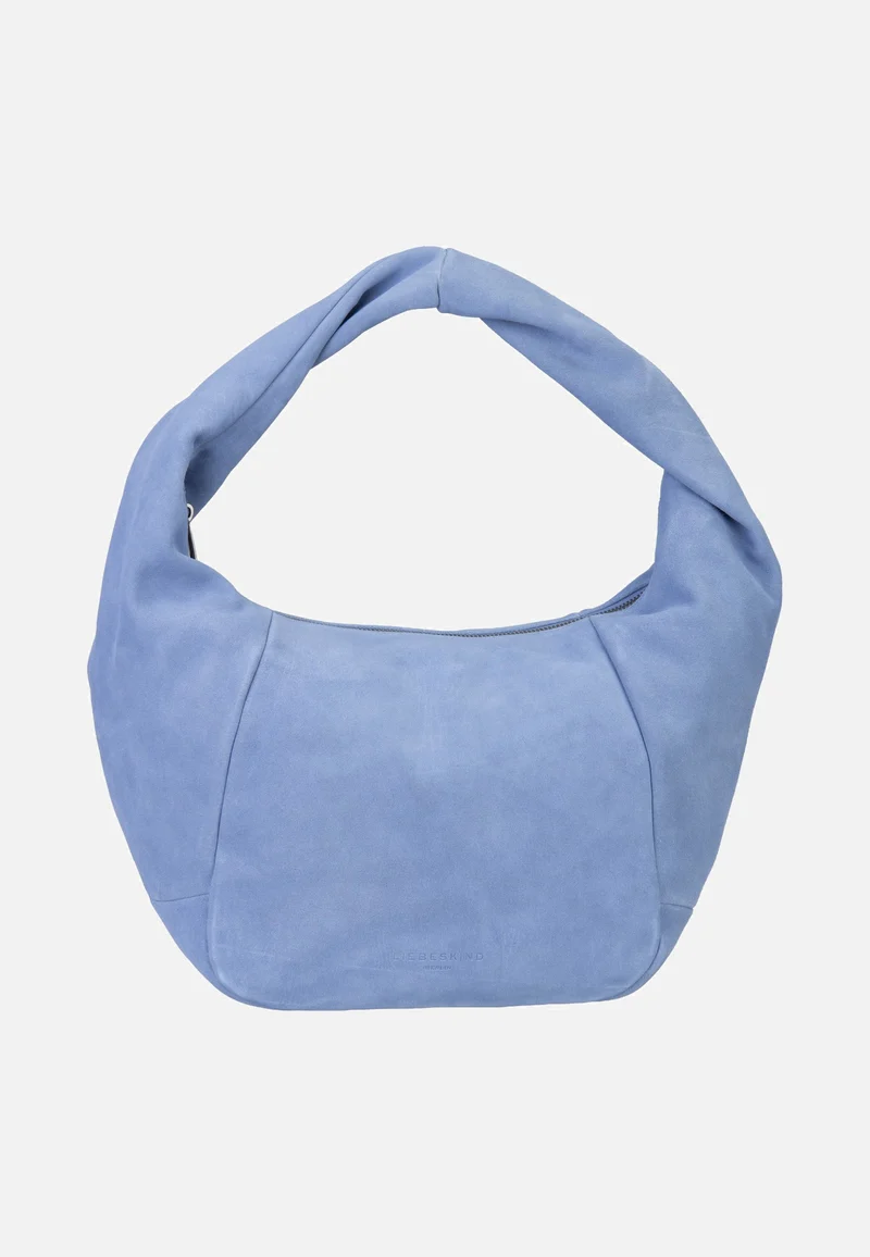 Farrah II Hobo M Hydro Suede Flower Blue - Hobo Bag