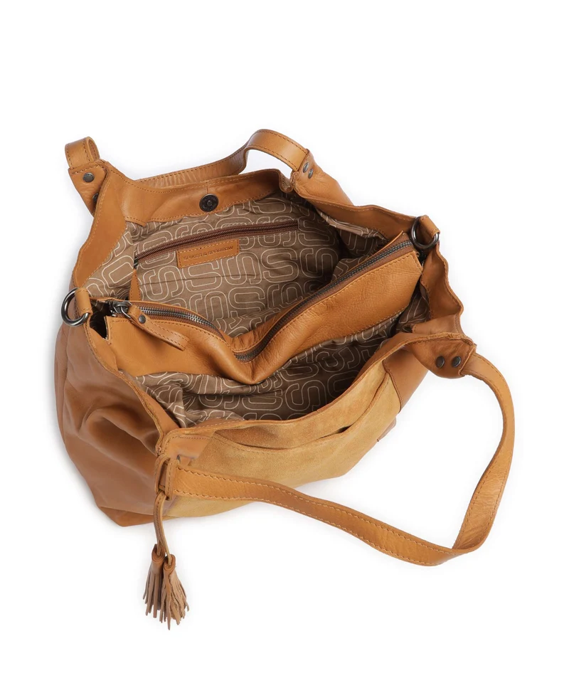 Spikes & Sparrow Suede Mix Ryana Shopper tan