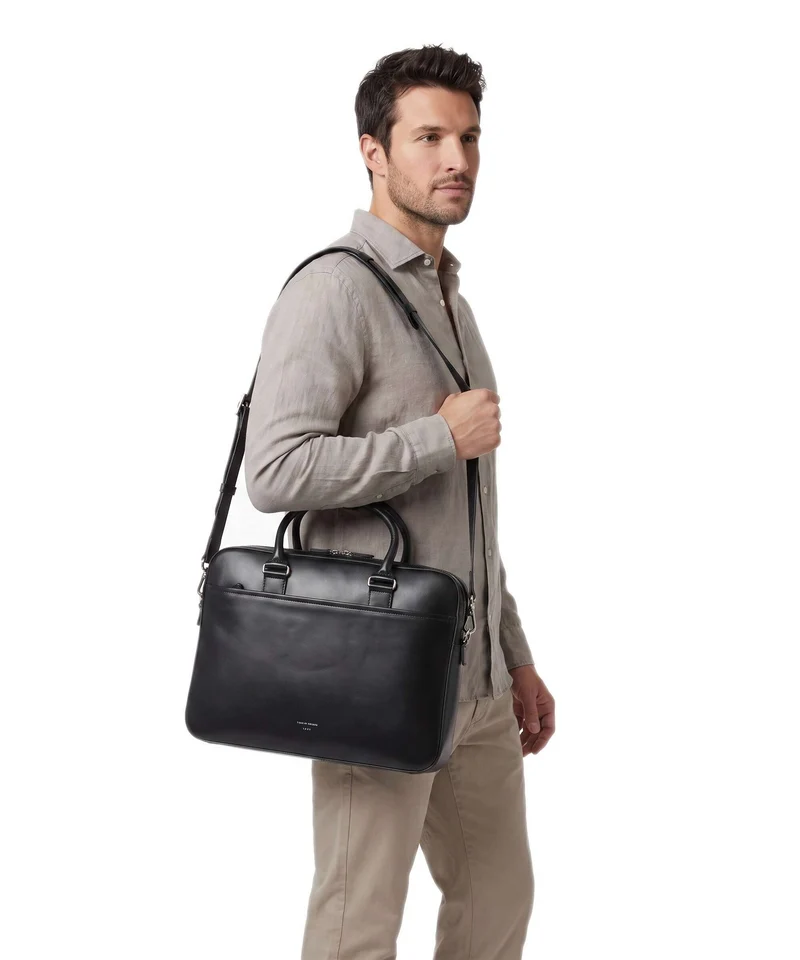 Tiger of Sweden Burin Aktentasche black