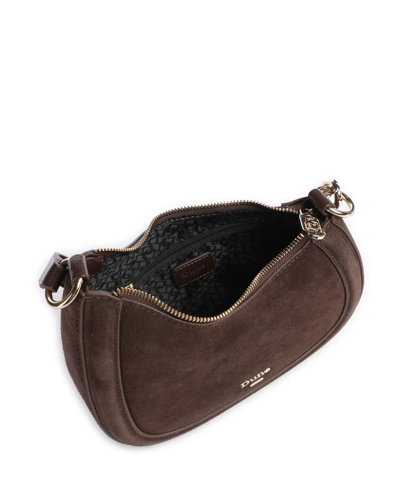Dune London Direction Schultertasche dark brown