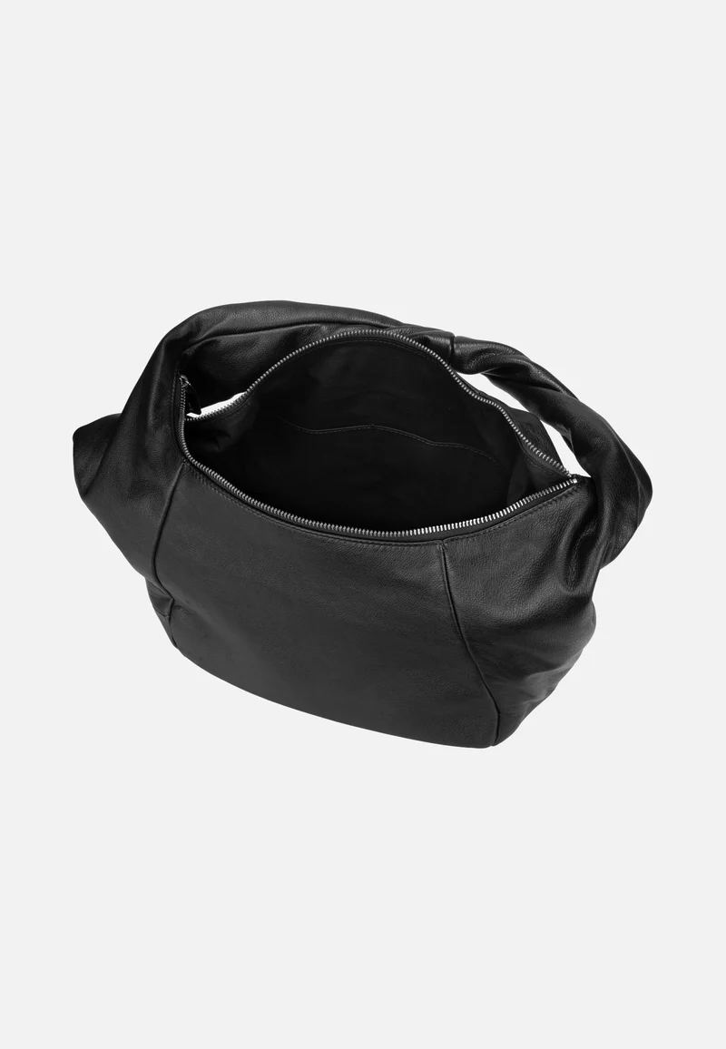 Farrah II Hobo M YAK 3D Leather Black - Hobo Bag